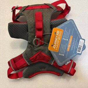 Kurgo Journey Air Dog Harness SMALL Red Gray 4 Point Reflective Padded NEW